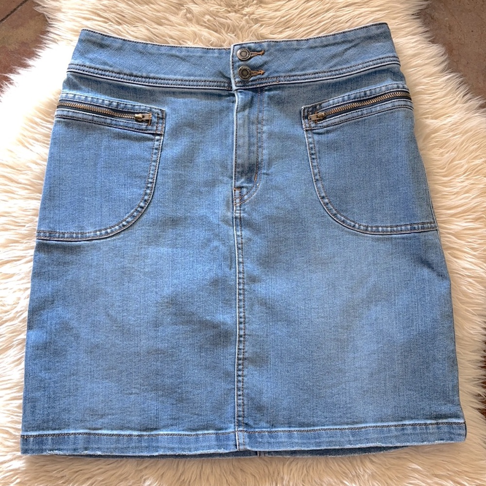 Prana Broadway Denim Mini Skirt